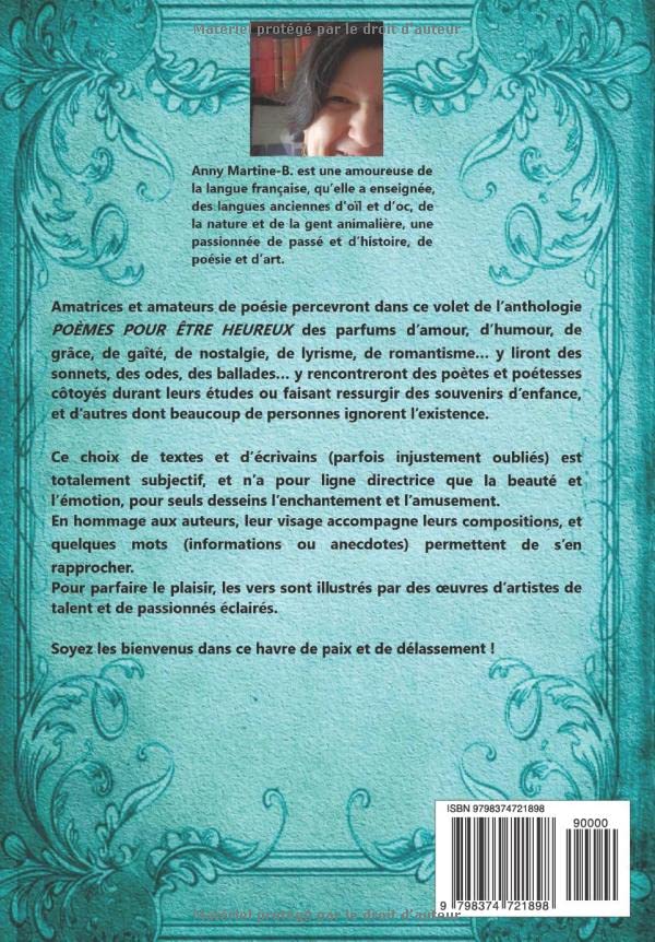 Poèmes pour être heureux - tome 1 - petits et grands bonheurs : anthologie de poésie douce
