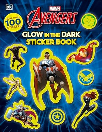 Marvel Avengers Glow in the Dark Sticker Book