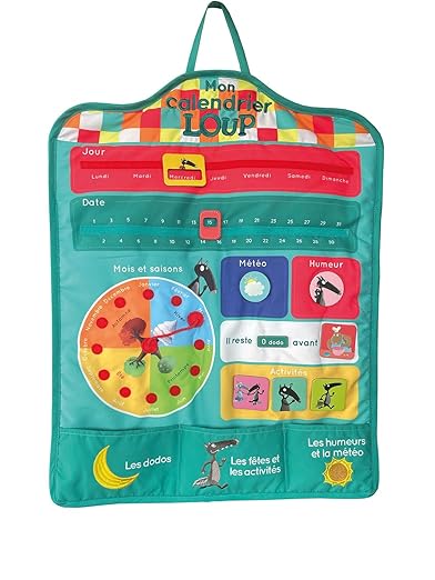 Mon calendrier en tissu Loup