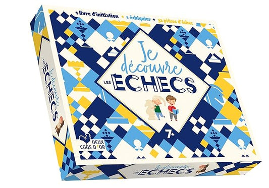 Je découvre les échecs - coffret avec plateau de jeu et méthode d'apprentissage